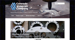 Desktop Screenshot of coloradowaterjet.com