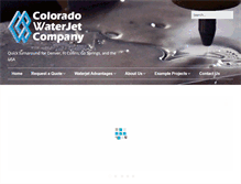 Tablet Screenshot of coloradowaterjet.com